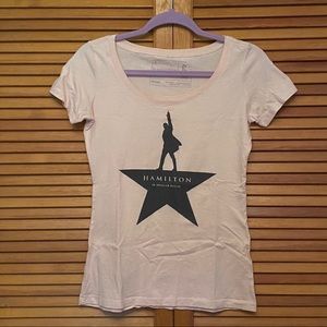 Broadway Hamilton Musical Baby Pink T-shirt Size M